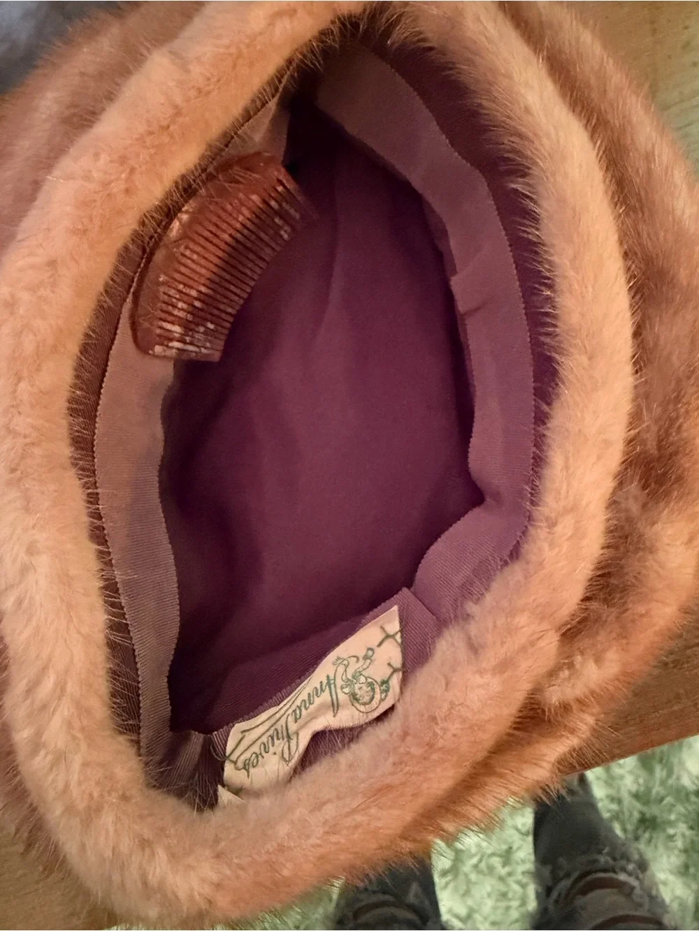 Vintage 1930’s Anna Prives mink Beret